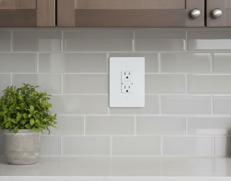 GFCI Outlet / Decora Rocker Light Switch Cover | 4x6 inch 4 Oversize Electrical Wall Cover Plate Extra Large Jumbo Duplex Receptacle Outlet 1 Gang