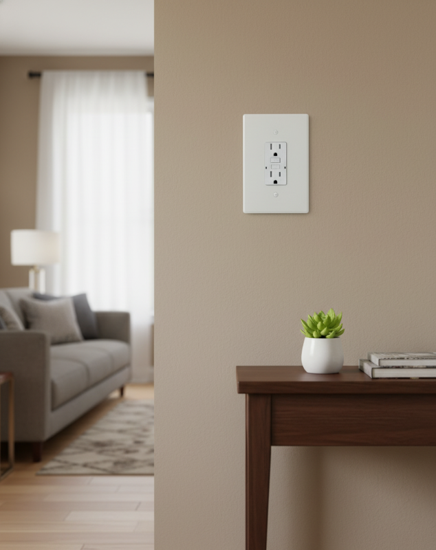 GFCI Outlet / Decora Rocker Light Switch Cover | 4x6 inch 7 Oversize Electrical Wall Cover Plate Extra Large Jumbo Duplex Receptacle Outlet 1 Gang
