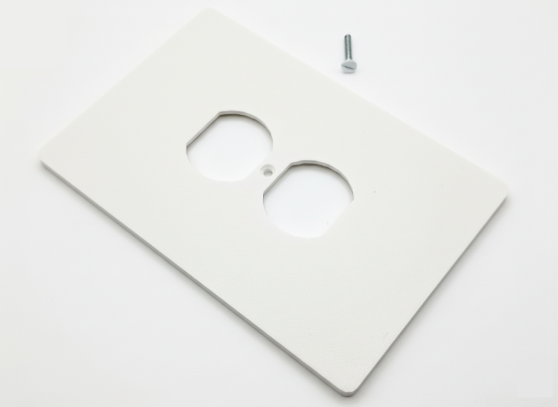 Duplex Electric Outlet Wall Plate, 4x6 inch 2 Oversize Electrical Wall Cover Plate Extra Large Jumbo Duplex Receptacle Outlet 1 Gang