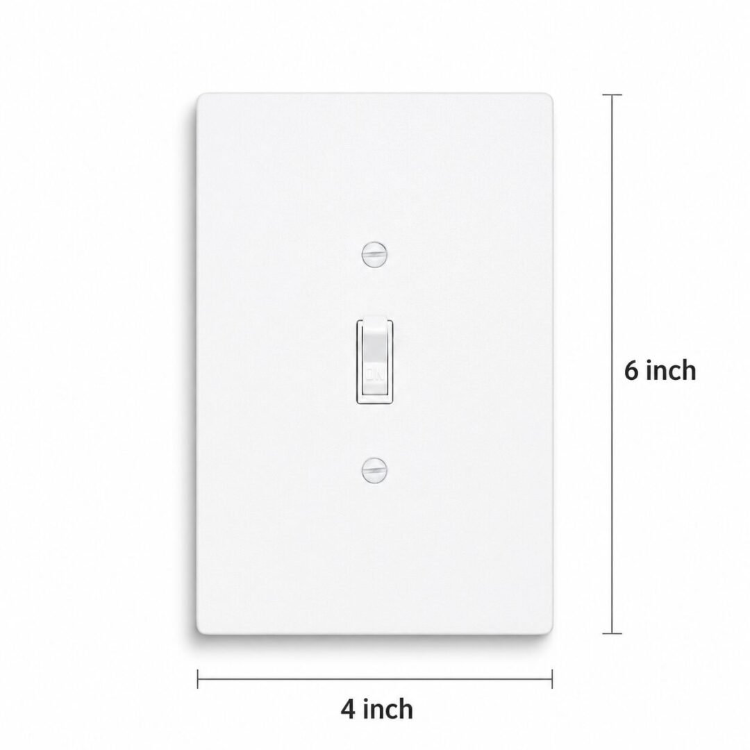 Toggle Light Switch Cover, 4x6 inch 3 Oversize Jumbo Electrical Wall Cover Plate Extra Large Jumbo Toggle Flip Light Switch 1 Gang