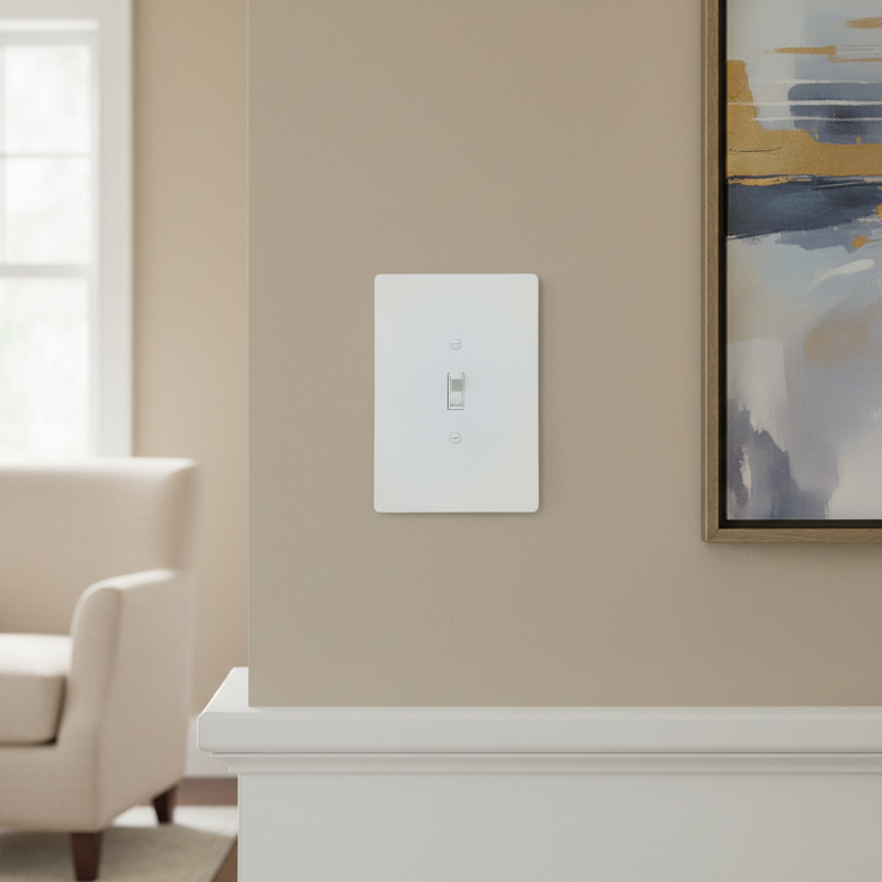 Toggle Light Switch Cover, 4x6 inch 4 Oversize Electrical Wall Cover Plate Extra Large Jumbo Toggle Flip Light Switch 1 Gang
