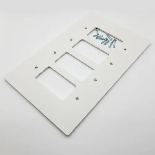 4 Gang Decora Light Switch / GFCI Outlet Wall Plate, 6x9-1/2 inch 2 Oversize Electrical Wall Cover Plate Extra Large Jumbo GFCI Receptacle Outlet Rocker Decora Paddle Switch 4 Gang