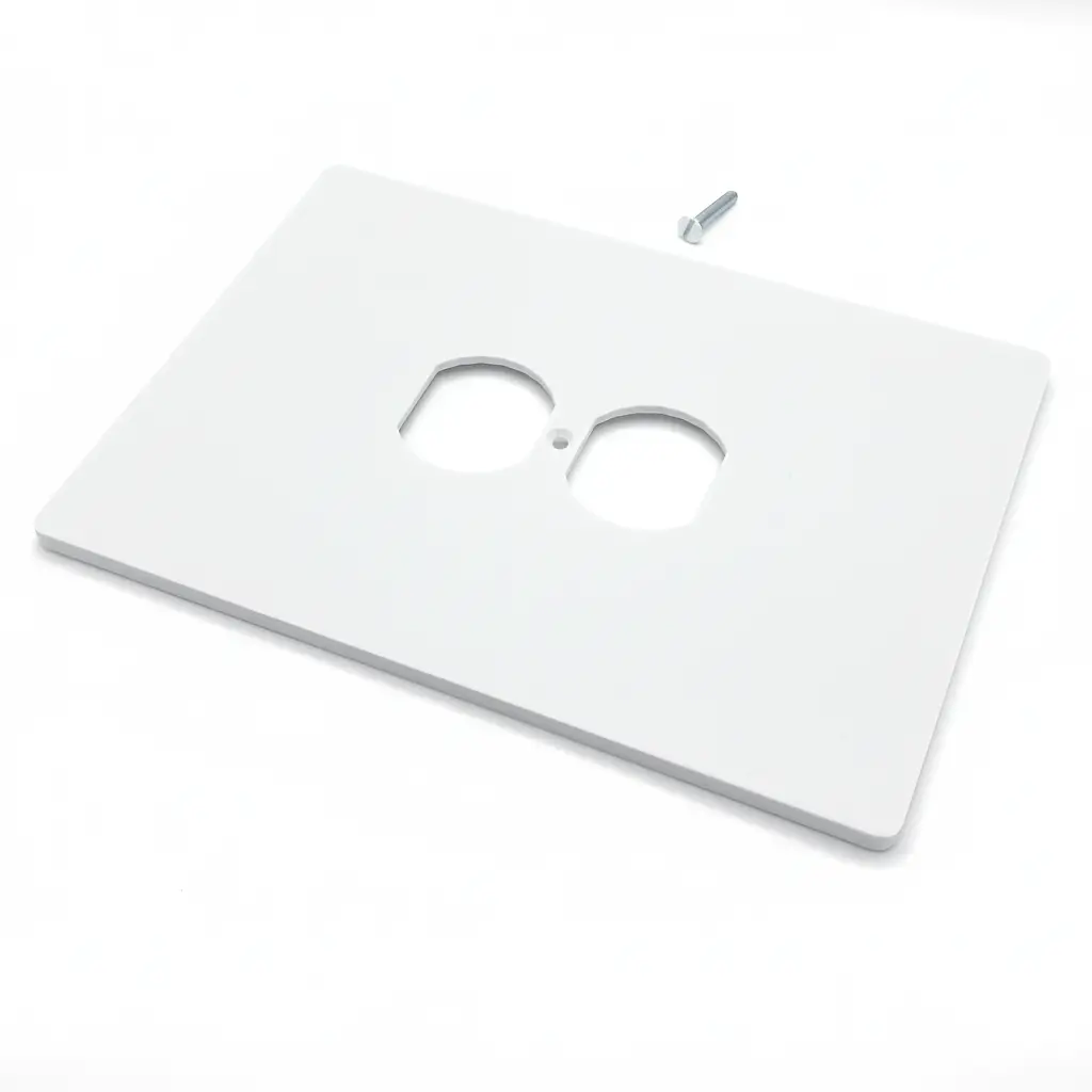 Duplex Electric Outlet Wall Plate, 5x7 inch 4 Oversize Electrical Wall Cover Plate Extra Large Jumbo Duplex Receptacle Outlet 1 Gang