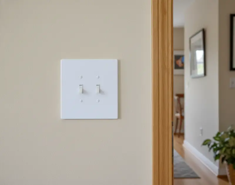 2 Gang Toggle Light Switch Cover, 6x6 inch 4 Oversize Electrical Wall Cover Plate Extra Large Jumbo Toggle Flip Light Switch 2 Gang