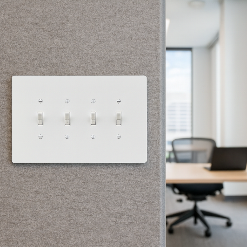4 Gang Toggle Light Switch Cover, 6x9-1/2 inch 2 Oversize Electrical Wall Cover Plate Extra Large Jumbo Toggle Flip Light Switch 4 Gang