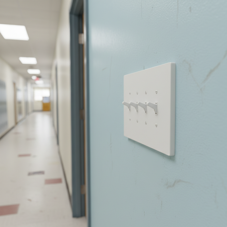 4 Gang Toggle Light Switch Cover, 6x9-1/2 inch 6 Oversize Electrical Wall Cover Plate Extra Large Jumbo Toggle Flip Light Switch 4 Gang