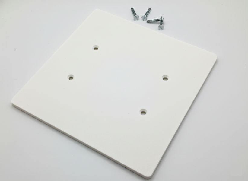 2 Gang Blank Electric Wall Plate, 6x6 inch 2 Oversize Electrical Wall Cover Plate Extra Large Jumbo Blank 2 Gang