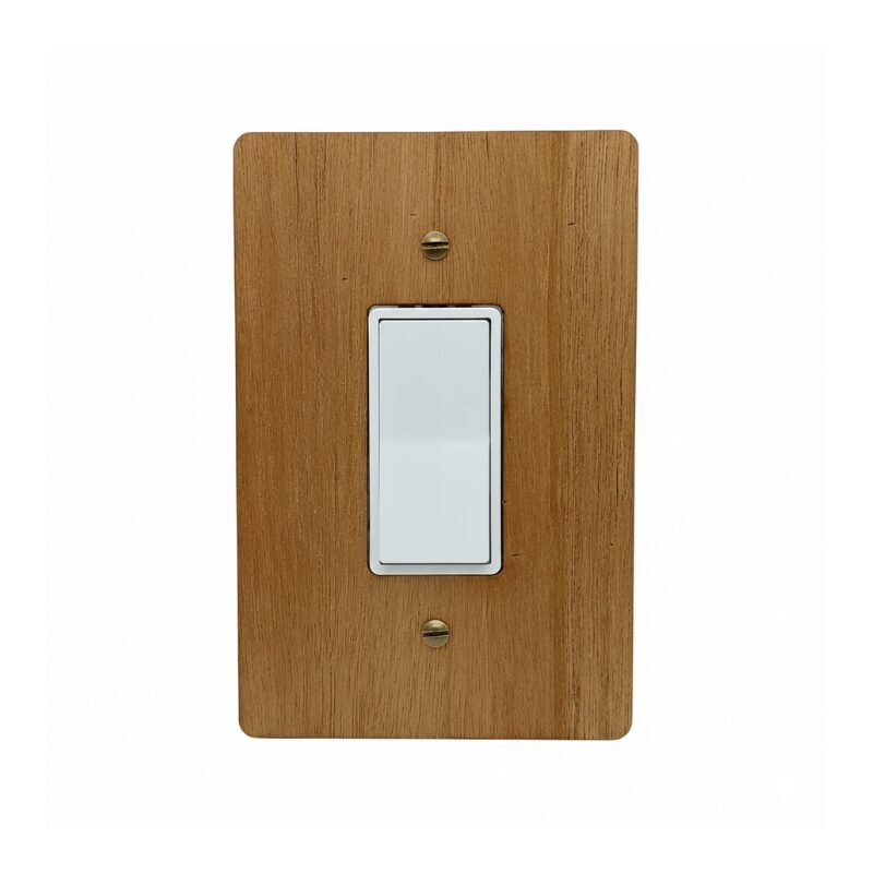 GFCI / Decora Light Switch Cover - Hardwood, 4×6 inch 1 Decorative hardwood wall plate