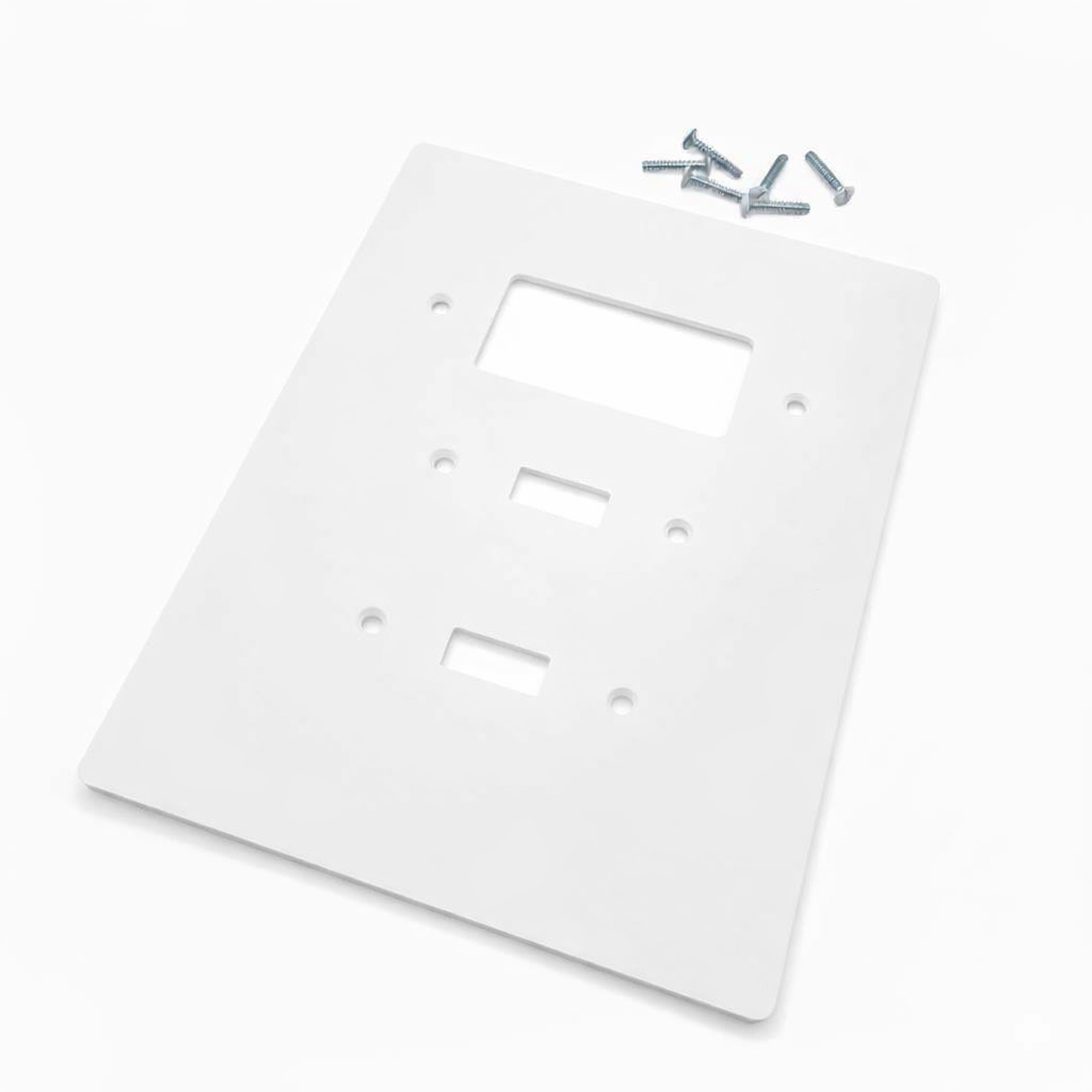 3 Gang Combination Toggle Light Switch + GFCI Outlet Wall Plate, 6x8 inch 2 Oversize Combination Electrical Wall Cover Plate Extra Large Jumbo GFCI Receptacle Outlet Rocker Decora Paddle Switch and Toggle Flip Light Switch 3 gang