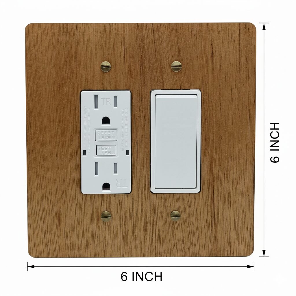 Oversize Electrical Wall Cover Plate Extra Large Jumbo GFCI Receptacle Outlet Rocker Decora Paddle Switch 2 Gang