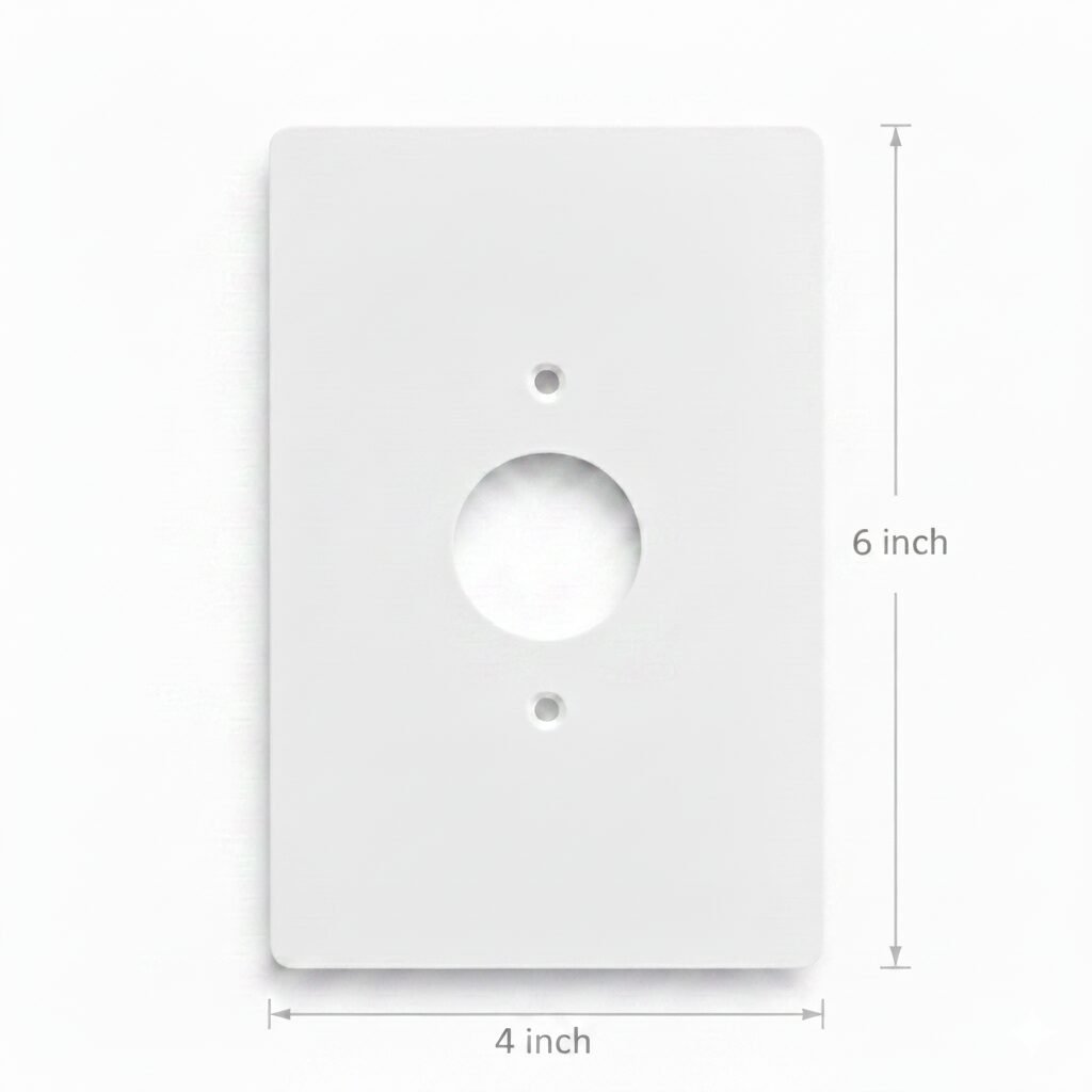 Single Electric Outlet Wall Plate, 4x6 inch 2 Jumbo Electric Outlet Cover