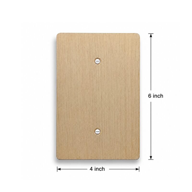 Blank Electric Wall Plate, Paintable, 4x6 inch 3 Paintable Wall Plate, Jumbo 4x6 Blank