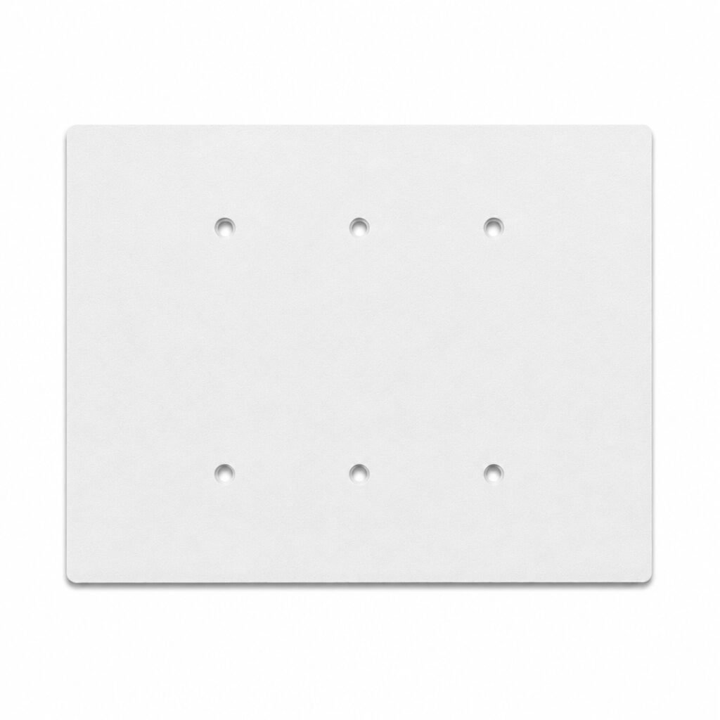 3 Gang Blank Electric Wall Plate, 6x8 inch 1 Jumbo Electric Wall Plate
