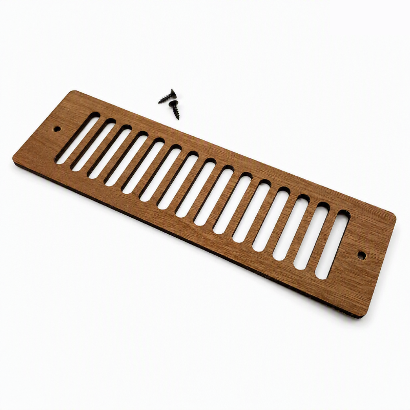 10x3 Cabinet Vent Cover – Decorative Modern Laminated Hardwood 3 Cabinet Vent Cover
