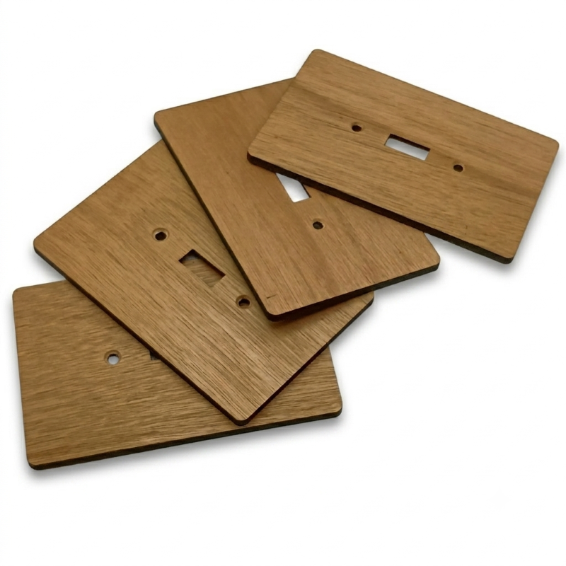 Toggle Light Switch Cover - Hardwood, 4×6 inch 5 Decorative hardwood wall plate