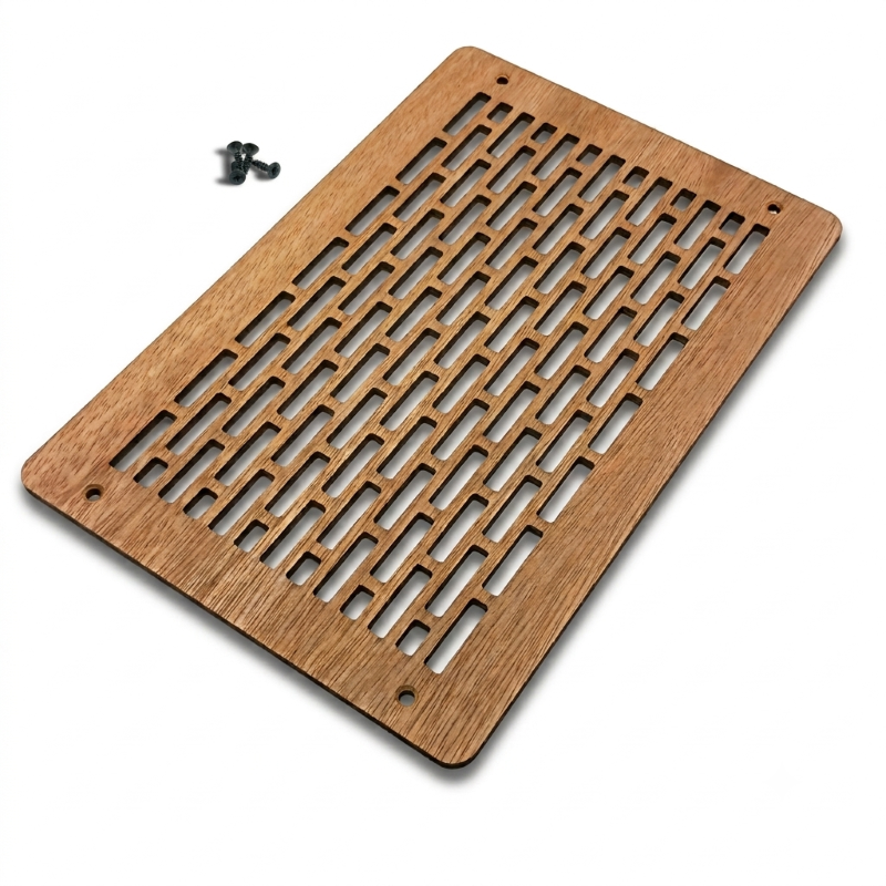12x8 Air Vent Cover – Decorative Brick Pattern, Laminated Hardwood 4 decorative HVAC vent cover